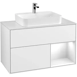 Villeroy & Boch Waschtischunterschrank 2 Auszüge 100 x 60,3 cm Weiß Matt