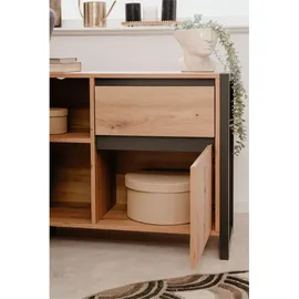 CaliCosy Eckschreibtisch Artisan Eiche / Anthrazit