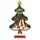 COM-FOUR Dekorativer Aufsteller für Weihnachten - Tannenbaum aus Holz - Weihnachtsbaum zum Dekorieren und Verschenken (01 Stück - Tanne grün 39cm)