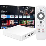TV Box Android 12 Amlogic S905Y4 2 GB 32 GB Unterstützung AV1 1080P H.265 4K Wifi BT Spracheingabe Media Player