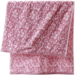 bonprix Handtuch mit Jacquard- Struktur, lila, 30x50 cm, Frottee