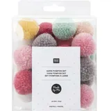 Rico Design Garnpompon Set 24 St. Pastell Mix