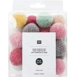 Rico Design Garnpompon Set 24 St. Pastell Mix
