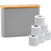 Relaxdays Toilettenpapier Aufbewahrung, 12 Rollen, HxBxT: 34,5 x 45