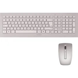 Cherry DW 8000 Wireless Tastatur DE Set weiß/silber