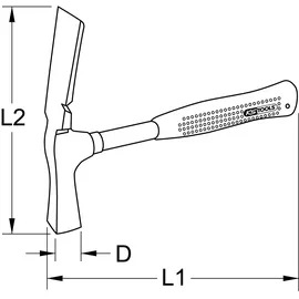 KS Tools Maurerhammer Berliner Form 600 g