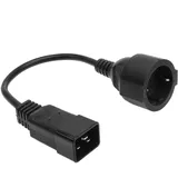 Act Powercord C20 - CEE 7/3 black 0.2 m