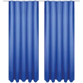 Bestgoodies Dekoschal Ellen Universalband Blickdicht 2er Pack - 140x245 cm Blau