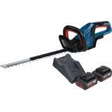 Bosch GHE 18V-50 Professional Akku Heckenschere 18 V 50 cm Brushless + 2x Akku 4,0 Ah + Ladegerät