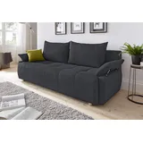 Collection AB Schlafsofa »Funtastic«, mit Federkern, Bettfunktion, inklusive 2 Rücken- und 1 Zierkissen, grau