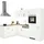 kochstation Winkelküche L-Form 260 x 170 cm weiß