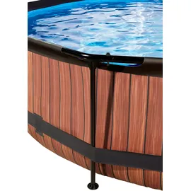 EXIT TOYS Wood Pool 360 x 76 cm inkl. Filterpumpe