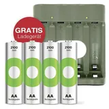 GP Aktion Gratis Ladegerät USB-Modell Ladegerät B441 inkl. 4x AA-Akku Mignon (AA)-Akku NiMH