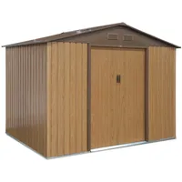 Sweeek Gartenhaus aus Metall - Ferrain - 5,29m2 mittelbraun