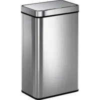 60 L Sensor-Mülleimer, automatischer Deckel, Edelstahl, vielseitig einsetzbar, Silberfarben