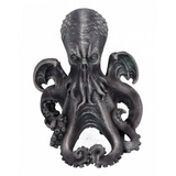 Horror-Shop Dekofigur Octopus Figur ";Call of Cthulhu"; 14,5 c grau|grün|schwarz|silberfarben