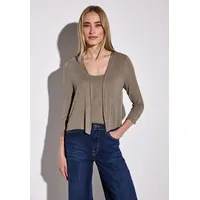 STREET ONE Damen A323120 Offene Jacke, Stone Brown, 34