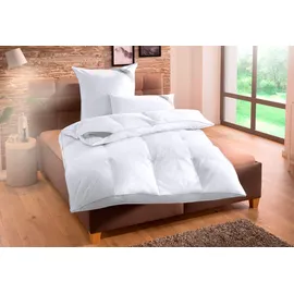 Balette Daunenbettdecke + Kopfkissen "Lena", weiß, B/L: 135cm x 200cm Anzahl Teile 1, B/L: 40cm x 80cm Anzahl Teile 1, Bezug: Baumwolle Füllung:, extrawarm, Bettdecken Bezug: 100% Baumwolle. Kopfkissen Bezug: 100% Baumwolle. Bettdecken Füllung: 100% Federn.