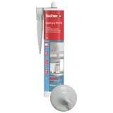 Fischer Sanitär-Silikon Fugengrau 310 ml