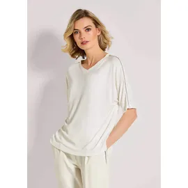 Madeleine V-Shirt mit Strass-Akzenten in wollweiß / silber | Gr.: 42