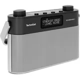 TechniSat TECHNIRADIO 8 - Portables Digitalradio mit Tragegriff (DAB+, UKW, Stereo, Sprachansagen, Radiowecker, Kopfhöreranschluss, Netz- und Batteriebetrieb, 6 Watt ) schwarz/silber