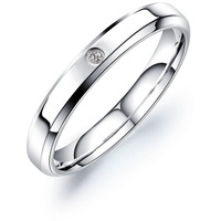 Firetti Partnerring Schmuck Geschenk "LIEBE" Shine, mit Zirkonia (synth) silberfarben 54