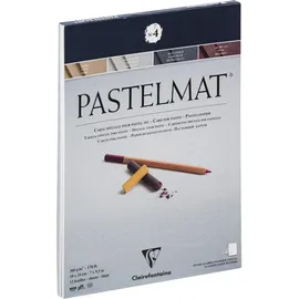 Clairefontaine Zeichenblock Pastelmat 12 Blatt 18 x 24 cm dunkelblau/hellblau/rot/gelb