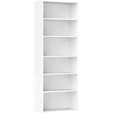 Homcom Bücherregal 60 x 24 x 158,5 cm Weiß