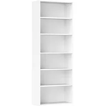 Homcom Bücherregal 60 x 24 x 158,5 cm Weiß