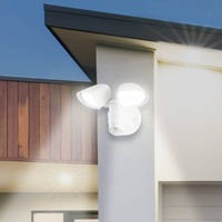 Telefunken LED-Sensor-Außenwandstrahler Bilbao 2-flammig weiß
