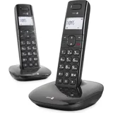 Doro Comfort 1010 Duo DECT Senioren Schnurlos Telefon Schwarz Neu OVP