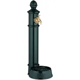 Relaxdays Standbrunnen Antik 83 cm Dunkelgrün/Gold