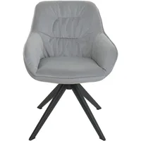 MCW Esszimmerstuhl MCW-K28, Küchenstuhl Polsterstuhl Stuhl mit Armlehne, drehbar,