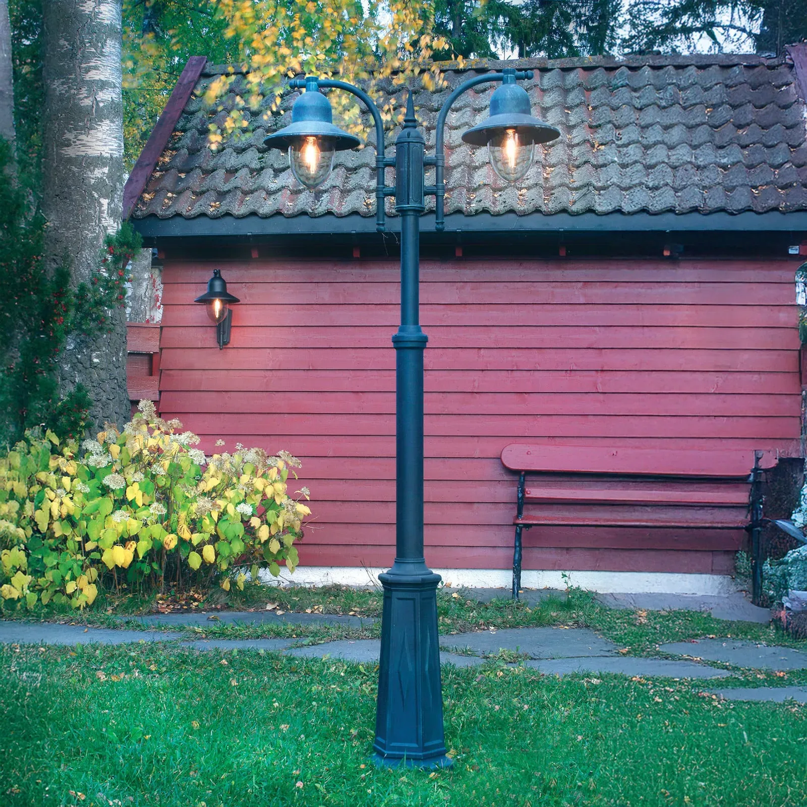 Außenleuchte Norlys, Schwarz, für Terrasse, Aluminium