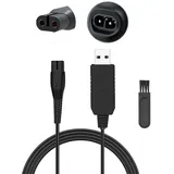 USB-Ladekabel 4.3 V für Philips OneBlade QP2520 QP2570 QP2620 MG3730 MG3720 MG5720 BT3208 BT3206 A00390 Rasierer Ladekabel für Philips Elektrorasierer Norelco