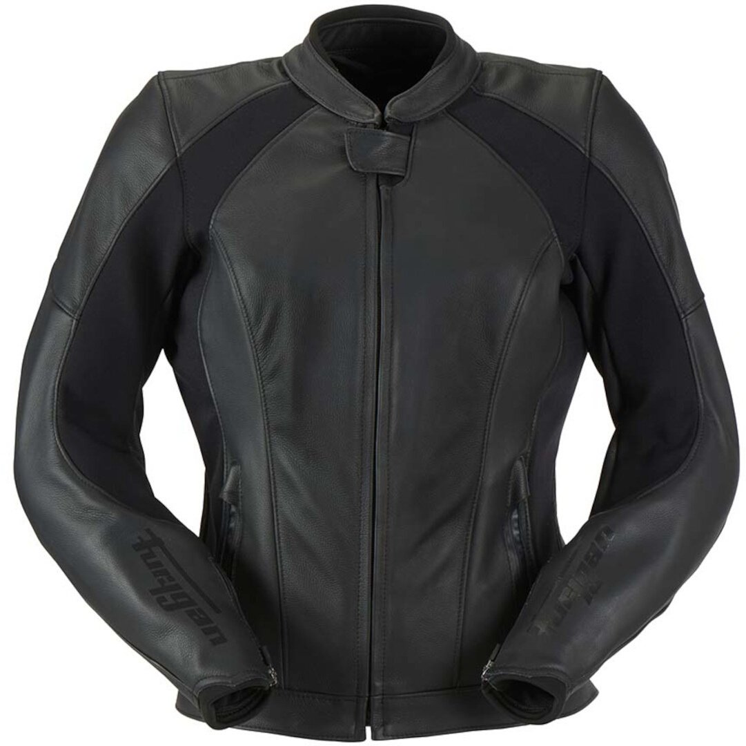 Furygan Livia Damen Motorrad Lederjacke, schwarz, Größe L