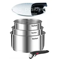 TEFAL INGENIO EMOTION INOX TOPFSET 5-TEILIG TÖPFE + SIEBDECKEL ABNEHMBAREN GRIFF