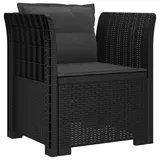 vidaXL 1-Sitzer Sessel 1 x 1 x 1 cm grau