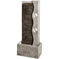 Dehner Gartenbrunnen Eclipse mit LED Beleuchtung, ca. 100 x 40 x 19.8 cm, grau