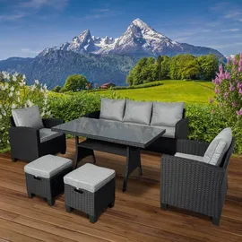 Brast Delight Loungeset schwarz/grau