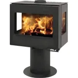 Kaminofen France Turbo Lorena 8 Stahl schwarz 8 kW - Schwarz