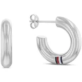 Tommy Hilfiger Creolen CIRCLES silber 2780948 22mm