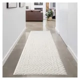 Carpet City Hochflor-Teppich »FOCUS627«, rechteckig, 20 mm Höhe, Boho-Teppich, Hochtief-Muster/ 3D-Effekt, für Wohnzimmer, Schlafzimmer beige