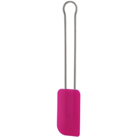 Rösle Teigschaber Pink Charity Edition, Teigspachtel als Back- und Kochhelfer, strapazierfähiges Silikon, 26 cm, Edelstahl 18/10, -30°C bis +230°C, Spülmaschinengeeignet
