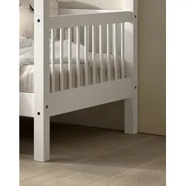 Vipack Hausbett 90 x 200 cm Buche massiv weiß lackiert