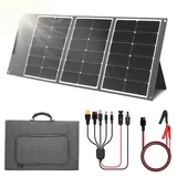 WODHMIEY 100W/200W/400W Klappbares Flexibles Solarpanel mit Controller, Hochleistungsfähiges Solarladegerät mit 24.3% Umwandlungseffizienz, Leicht, Kompakt &Wetterfest, ideal für Outdoor-Nutzung