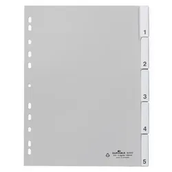 Durable Trennelement - 5 Teile - mit Register