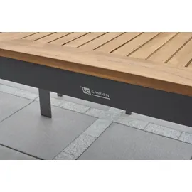 LC Garden Unicamo Ausziehtisch 180 x 90 x 75 cm Aluminium/Teak Natur