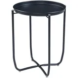 [en.casa] Tabletttisch Sandefjord Schwarz