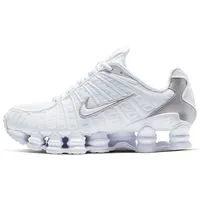 Nike Shox TL White / Metallic Silver / Max Orange / White 45